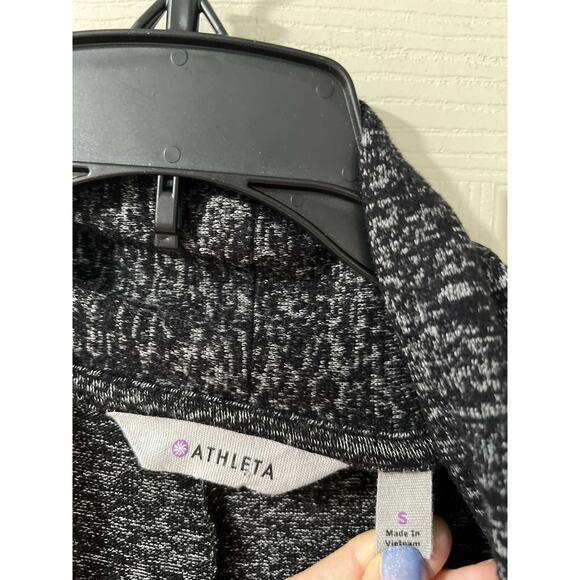 Athleta Luxe Pose Wrap Charcoal Gray Open Front Cardigan Sweater Size S A001796 - Picture 3 of 8